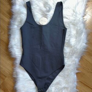NWT Patton Gray Tank Top Bodysuit